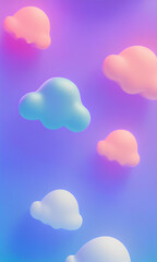 modern template background with soft clouds colorful background and bcakdrop website, generative ai beautiful background