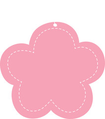Flower Shape Note Tag Card Valentine