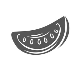 Tomato slice glyph icon vector illustration. Silhouette of fresh chopped tomato wedge fly in air, ripe vegetable cut into piece and sections for cooking vegetarian dishes, organic vitamin salad