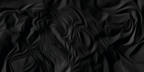 Black paper texture . Dark black wrinkled paper texture. Black crumpled paper texture . black crumpled and top view textures can be used for background of text or any contents .