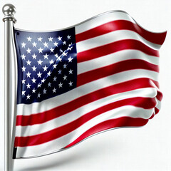 american flag background, generative ai