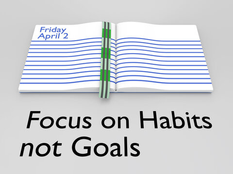 Focus on Habits not Goals concept