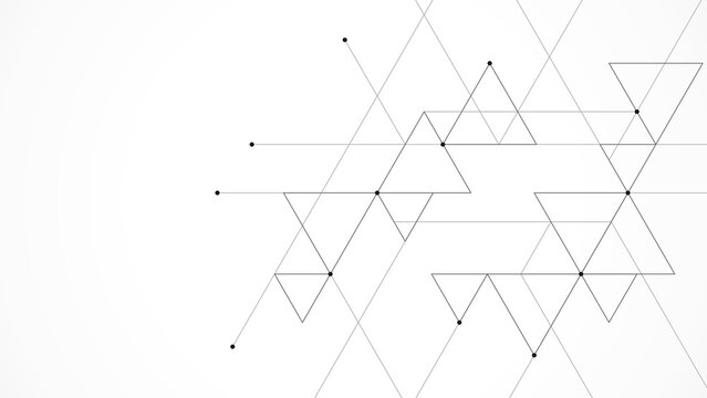 Linear triangles. Vector design of geometric shape background with triangle pattern