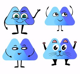 Simple charcter design concept for a social media
