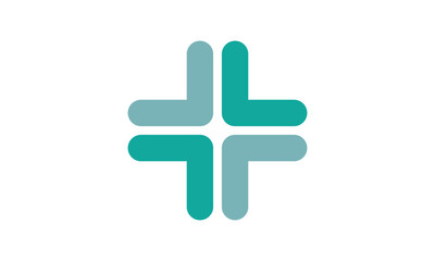 Obraz premium Plus sign logo template. Medical healthcare hospital symbol.