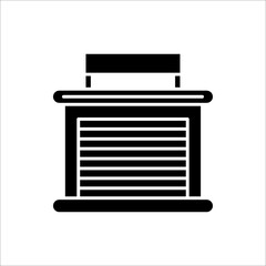 Store building icon illustration isolated vector sign symbol.