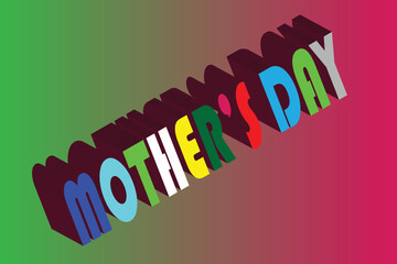 day of colorful mother's day