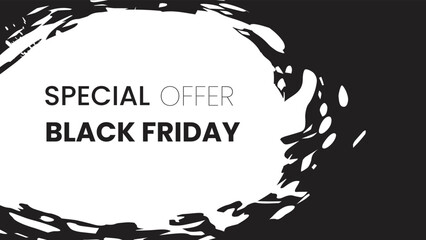 Vector abstract black Friday offer background  