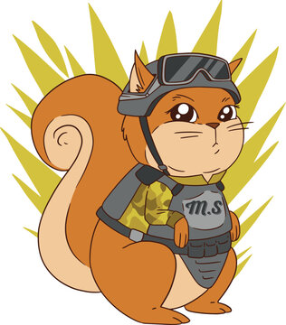 Military Squirrel t-shirt 2023