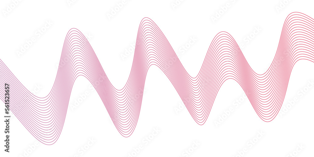 Poster pink lines abstract background . 3d rendered illustration of an background . abstract landscape on a