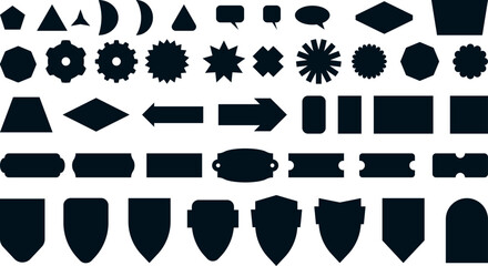 Vector sticker in geometric shapes. Retro Patch - obrazy, fototapety, plakaty