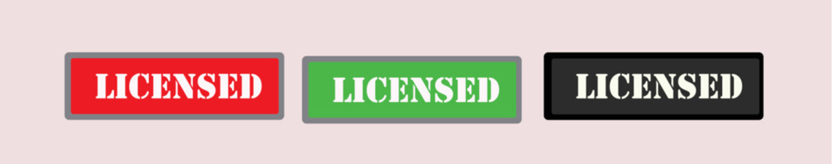 Licensed Stamp, Licensed 