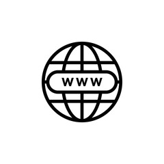 Web site simple vector icon