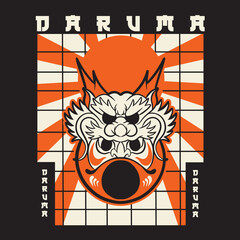Premium Vector | Japanese festival cultural daruma