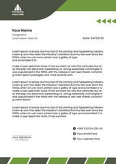 Letterhead design  vector template 
