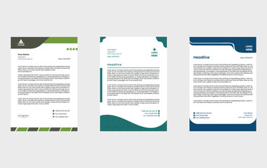  Modern company letterhead collection   template