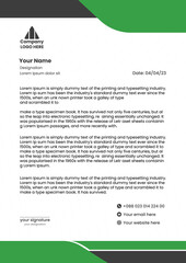  Modern company letterhead vector template