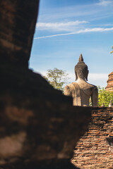 The beauty of buildings in Ayutthaya, Thailand It is a precious and rare thing.