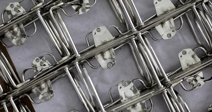 Set of clip clips for folders for papers