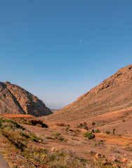 desierta, paisaje, roca, montagna, naturaleza, cielo, barrancos, valle, viajando , islas canarias, fuerteventura , betancuria