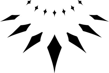 black panther necklace transparent design template