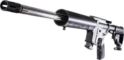 AR-15 angled toward the viewer