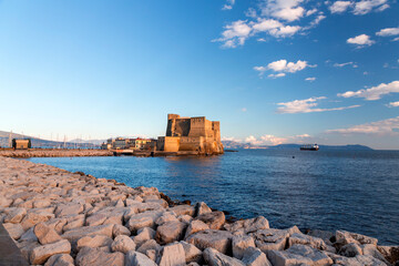  Castel dell'Ovo, lietrally, the Egg Castle is a seafront castle in Naples, Italy