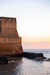 Fototapeta premium Castel dell'Ovo, lietrally, the Egg Castle is a seafront castle in Naples, Italy