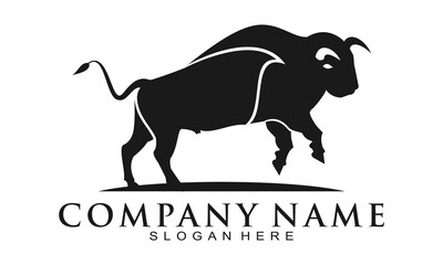 Bull mammal illustration vector logo