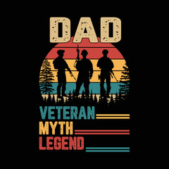 Dad Veteran Myth Legend