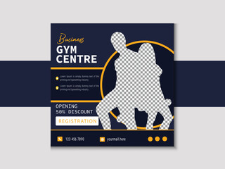 Minimal square banner template Suitable for social media post and web internet ads Vector illustration