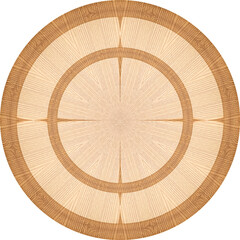 light brown wooden wheel