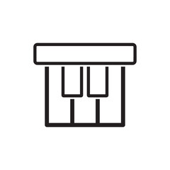 piano vector illustration