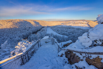 Nine Mills Viewpoint near Hnanice, NP Podyji, Southern Moravia, Czech Republic