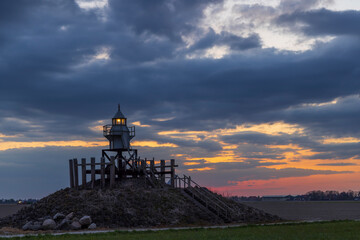 Blokzijl lighthouse, Flevoland, The Netherlands