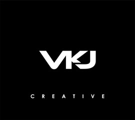 VKJ Letter Initial Logo Design Template Vector Illustration