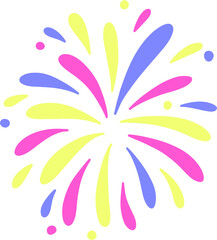 Salute fireworks festive for holiday festival.