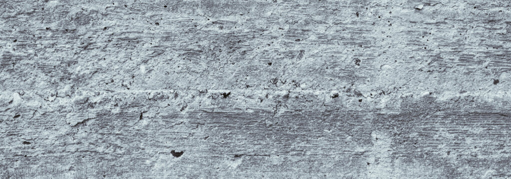 Horizontal image Rough concrete texture Gray background