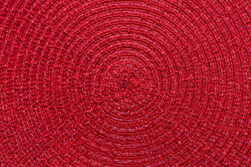 Christmas decorative textile material with a concentric pattern