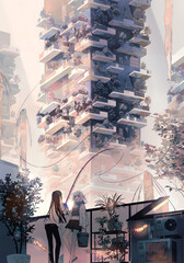 Fototapeta premium anime woman