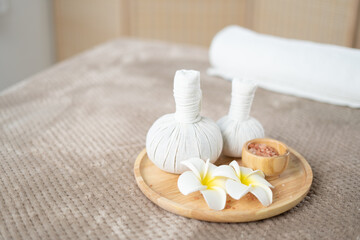 Young Asian beauty woman enjoying massage and spa.