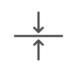 Measure related icon outline and linear vector.