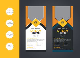 Real Estate DL Rack Card Template Design