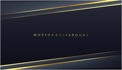 Black background with luxury dark golden geometric elements