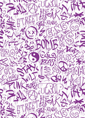 Graffiti vertical wallpaper art.Vector graphic background illustration.Graffiti lettering,urban art wallpaper print concept