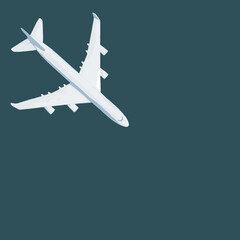 Fototapeta na wymiar Model plane,airplane on pastel color background. Flat lay design.