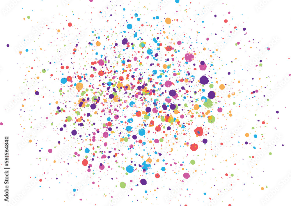 Poster abstract vector splatter color isolate background design. illustration vector design.