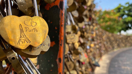Heart Lock at Montmartre, Sacre Coeur, Paris