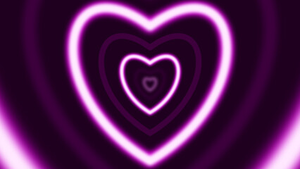 pink bright heart shape illustration for valentine's day