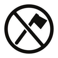 Axe restriction icon
